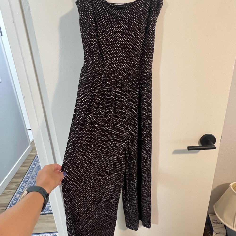 Billabong Black and White Speckled Jumpsuit